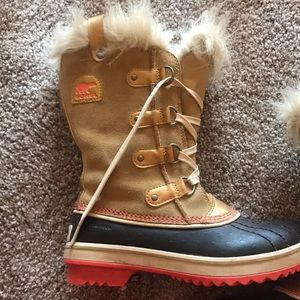Gold Sorel boots